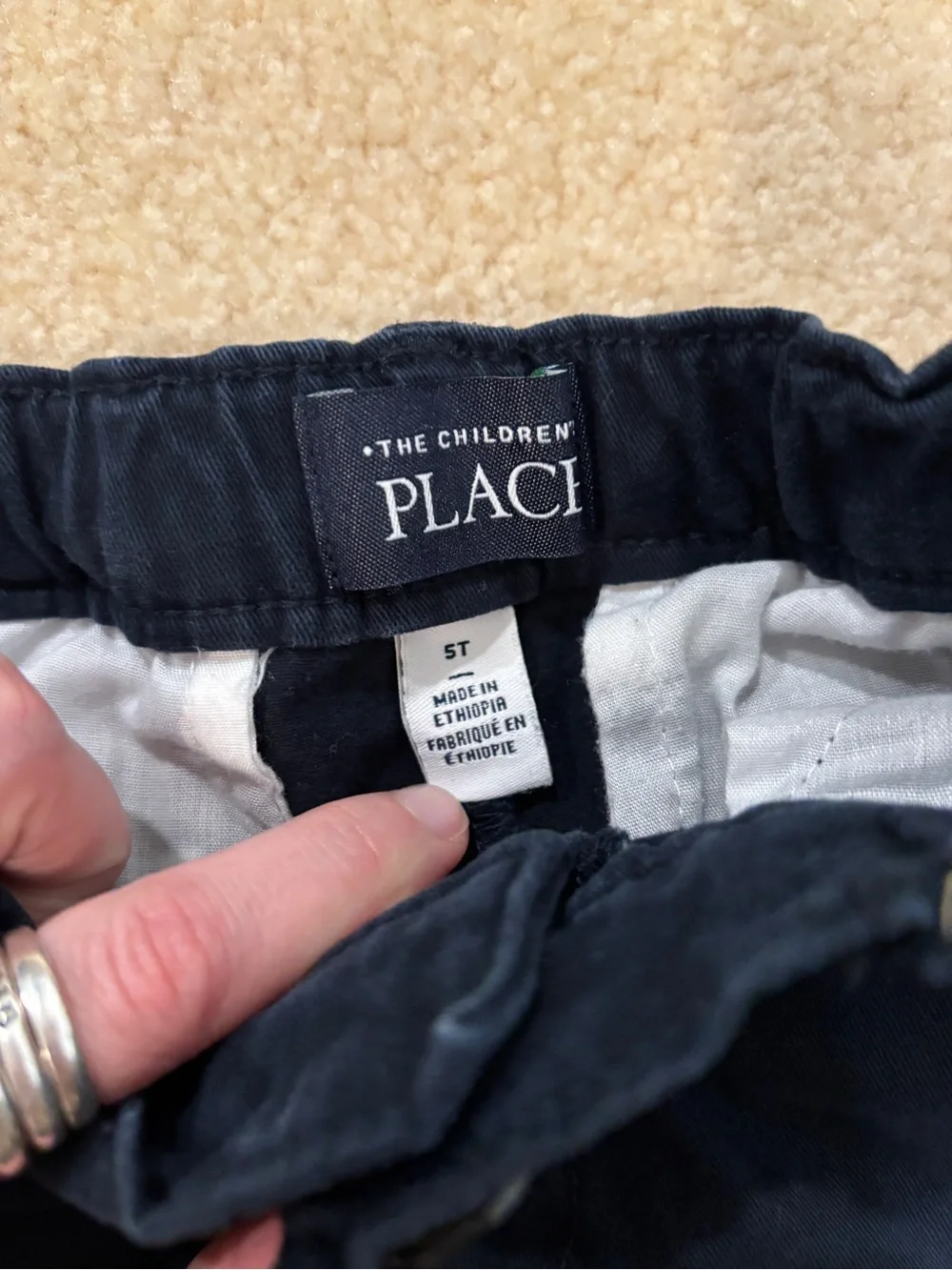 4 Pairs of Boys Chino Uniform Shorts Size 5/5T